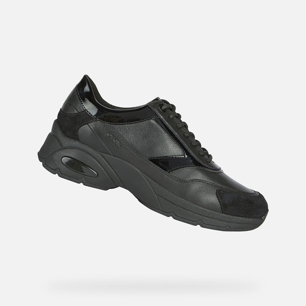 Geox Bayan Spor Ayakkabı Siyah - Alhour - FXQ-013245